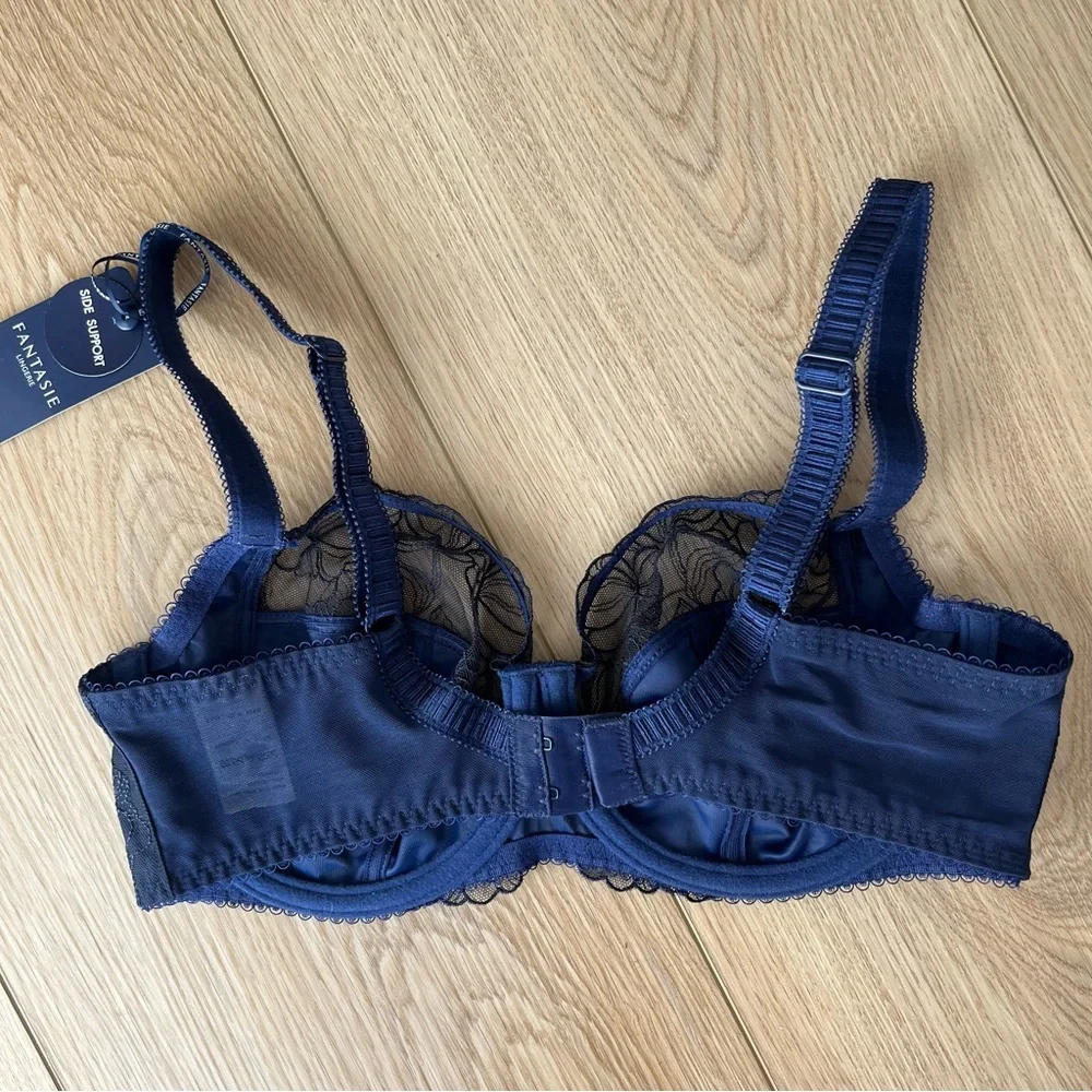 NWT Fantasie Estelle Side Support Bra- Navy 32DD